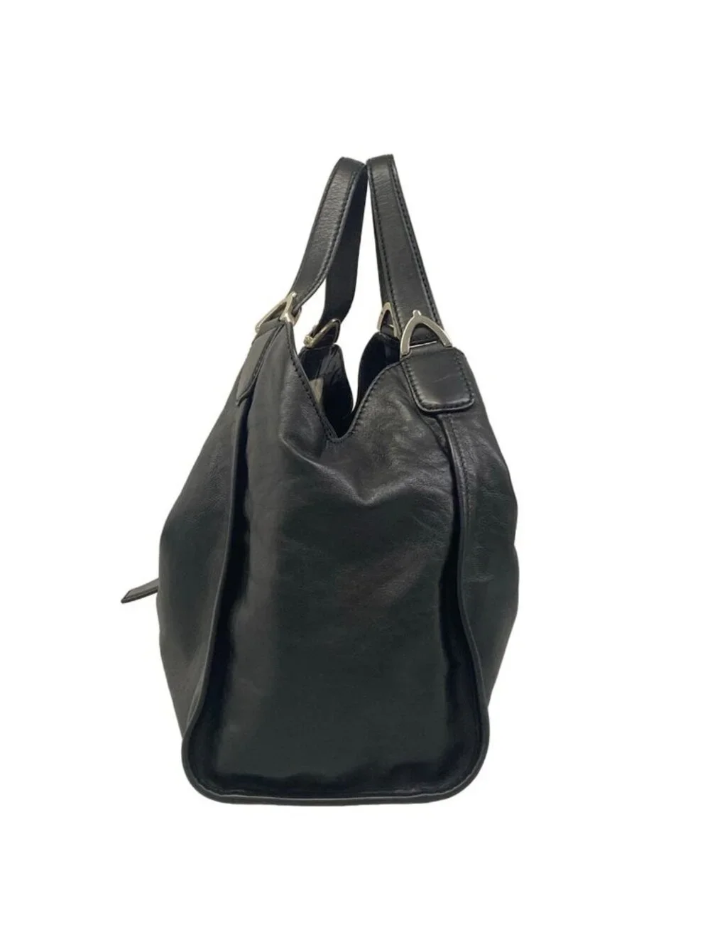 Gucci Shoulder Bag Soft Stirrup Black